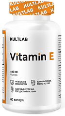 Kultlab Vitamin E Softgels, 60 капс