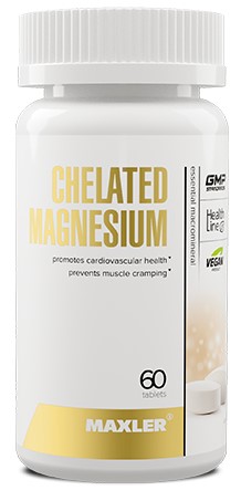Maxler Chelated Magnesium, 60 таб