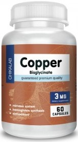 Chikalab Copper Bisglycinate, 60 капс