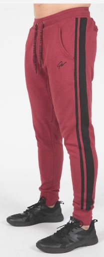 Gorilla Wear GW-90961\RD-BK Штаны "Banks", красные - чёрные