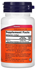NOW Vitamin A-10000 IU, 100 капс