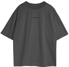 Kultlab Мужская футболка Oversize Merch, тёмный графит - чёрный