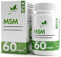 NaturalSupp МСМ + Витамин С, 60 капс