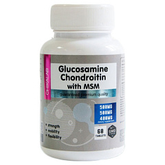 Chikalab Glucosamine, Chondroitin with MSM Collagen, 60 таб