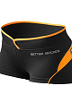 Better bodies 110690-987 Shaped hot pant шорты, черные с оранжевым