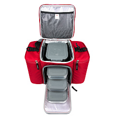 Six Pack Fitness сумка - холодильник Innovator 300, красный/серый