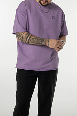 Kultlab Мужская футболка Oversize Logo, лаванда