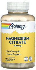 Solaray Magnesium Citrate, 180 капс