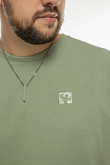 Kultlab Мужская футболка Oversize Logo, зелёная