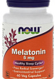 NOW Melatonin 5 мг, 60 капс