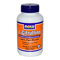 NOW L-Citrulline Pure Powder, 113 гр