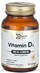 Debavit Vitamin D3 5 000 IU, 90 капс