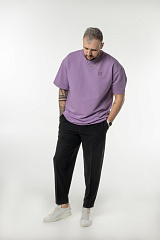 Kultlab Мужская футболка Oversize Logo, лаванда