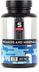 Sportline Nutrition Vitamins and Minerals, 125 капс