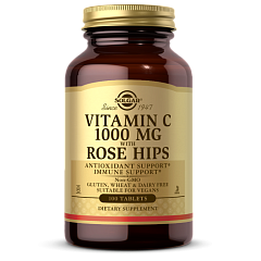 Solgar Vitamin C 1000 mg with Rose Hips, 100 таб