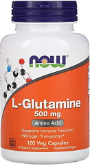 NOW L-Glutamine 500 мг, 120 капс