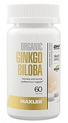 Maxler Ginkgo Biloba Organic, 60 таб