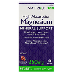 Natrol Magnesium Chew, 60 таб