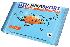 Chikalab Chika Sport Протеиновый молочный шоколад без сахара, 100 гр