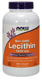 NOW Lecithin 1200 мг, 200 капс