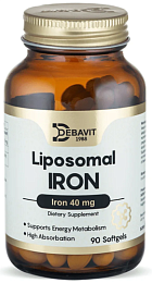 Debavit Liposomal Iron Softgels, 90 капс