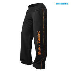 Better bodies 110657-987 Спортивные брюки Baggy Soft Pant, Black/Orange