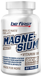 Be First Magnesium bisglycinate chelate + B6, 60 таб