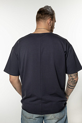 Kultlab Мужская футболка Oversize Logo, тёмный графит