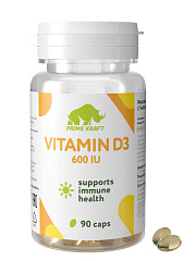 PrimeKraft Vitamin D3 600UI, 90 капс