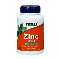 NOW Zinc Gluconate, 250 таб