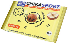 Chikalab Chika Sport Протеиновый молочный шоколад без сахара, 100 гр