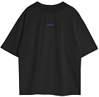 Kultlab Мужская футболка Oversize Merch, чёрная - фиолетовая