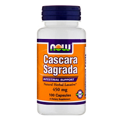 NOW Cascara Sagrada 450 мг, 100 капс
