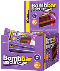 Bombbar Пирожное протеиновое неглазированное с начинкой со вкусом, 45 гр