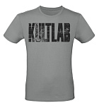 Kultlab Футболка мужская Бодибилдер (чёрный логотип), серая - чёрная
