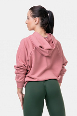 Nebbia 581 Iconic HERO Sweatshirt With A Hoodie, бледно-розовый