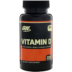 Optimum Nutrition Vitamin D, 200 капс